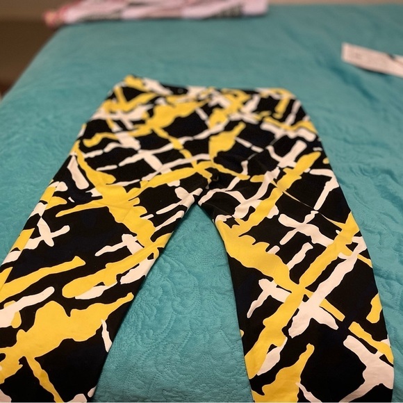 Liz‎ Claiborne Womens Abstract Print Pants 14T Tall Multicolor Cotton/Spandex - Picture 6 of 14